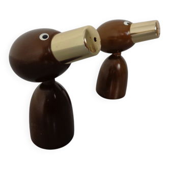 Mid-Century Salt and Pepper Shakers, 1960s, Set of 2