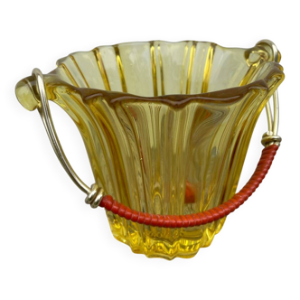 Seau à glace 1970 en verre