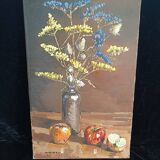 Margueray painting "Flowers and Apples"