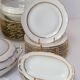 Limoges porcelain dinner service by Chapus Frères 40 pieces