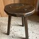 Paire de tabourets tripodes