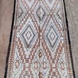 Beni Ourain Moroccan rug white - 190 x 338 cm