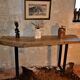 Console en noyer massif
