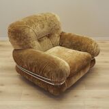 Velour armchair, Italian design, 1970s, production: Italy