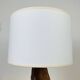 Lampe brutaliste bois gougé