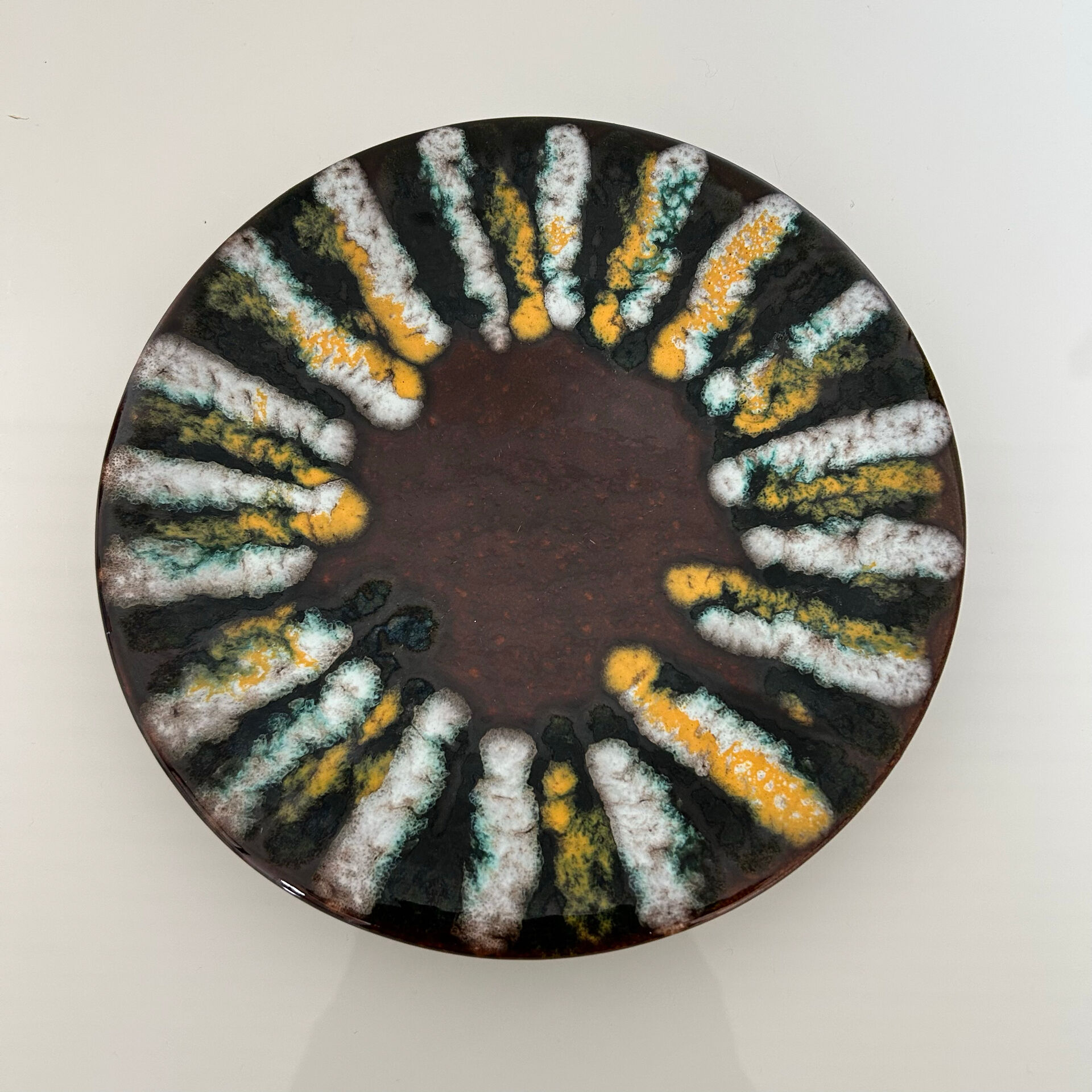 Small flaming decorative dish