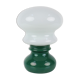 Lampe de table vintage en verre et céramique Osvetlovaci Sklo Valasske Mezirici, années 1970