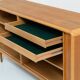 Oak sideboard with tambour doors by Kibaek Møbelfabrik