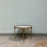 Marble and brass coffee table