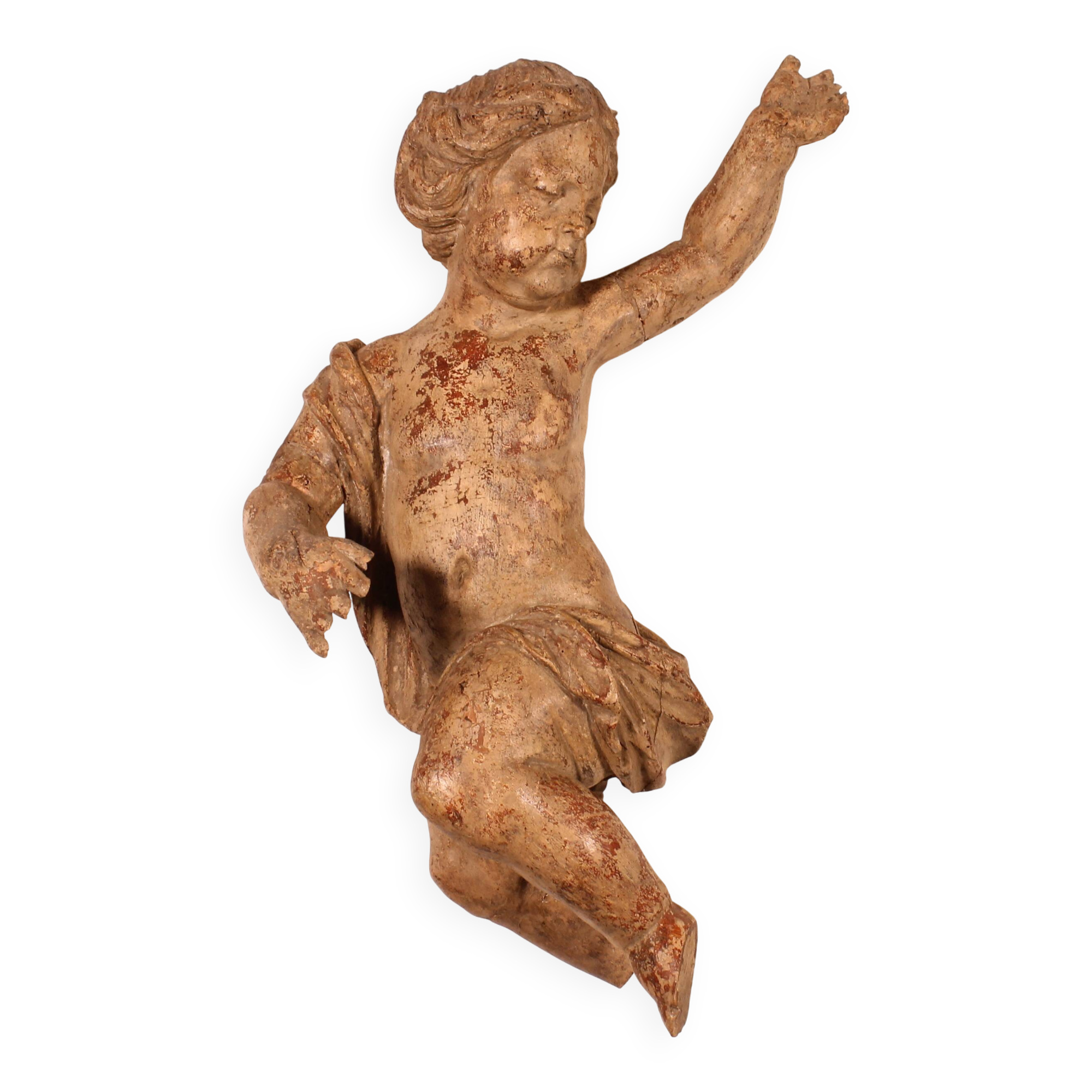 Carved Wooden Cherub - 18th Century
