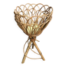 Rattan plant holder from the 70s