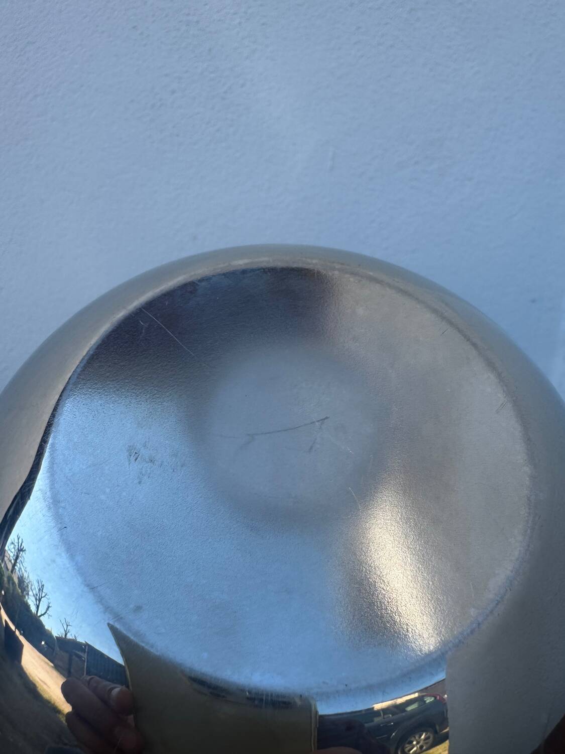 Silver apple ice scoop from the 1970s.