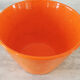 Orange earthenware salad bowl MBFA Pornic