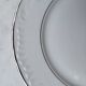 Silver-edged dessert service and its dish