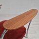 1960s, Danish armchair, original condition, teak wood armrests, chrome steel.