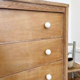 Vintage chest of drawers with round wooden handles