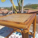 Small woven rattan table