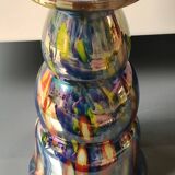 Boho chic iridescent/Iridescent vase. Millefiori. Wilhelm Kralik