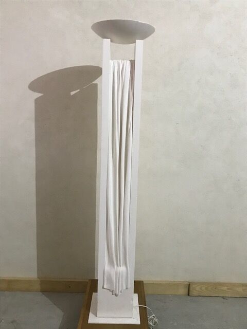 Plaster floor lamp model 1391 by Loic Beuchet