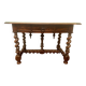 Table bureau Louis XIII en noyer sculpté XIX siècle