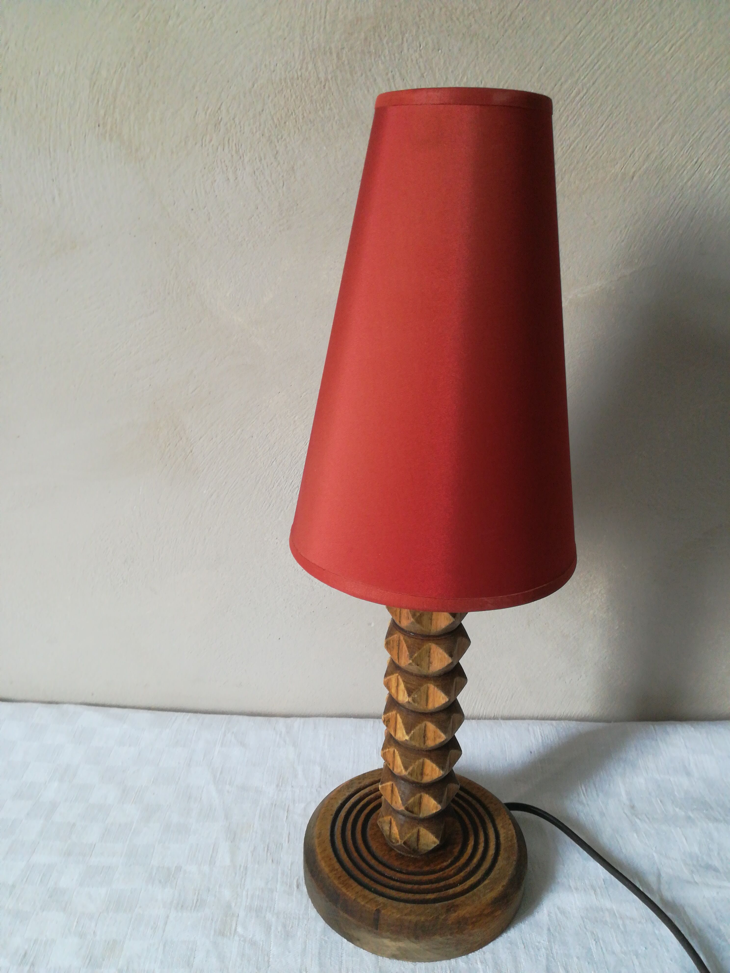 Scandinavian wooden lamp