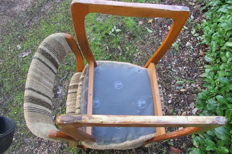 Pair of sled chairs from the 60s