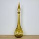 Carafe Empoli Italian bottle yellow glass, vintage