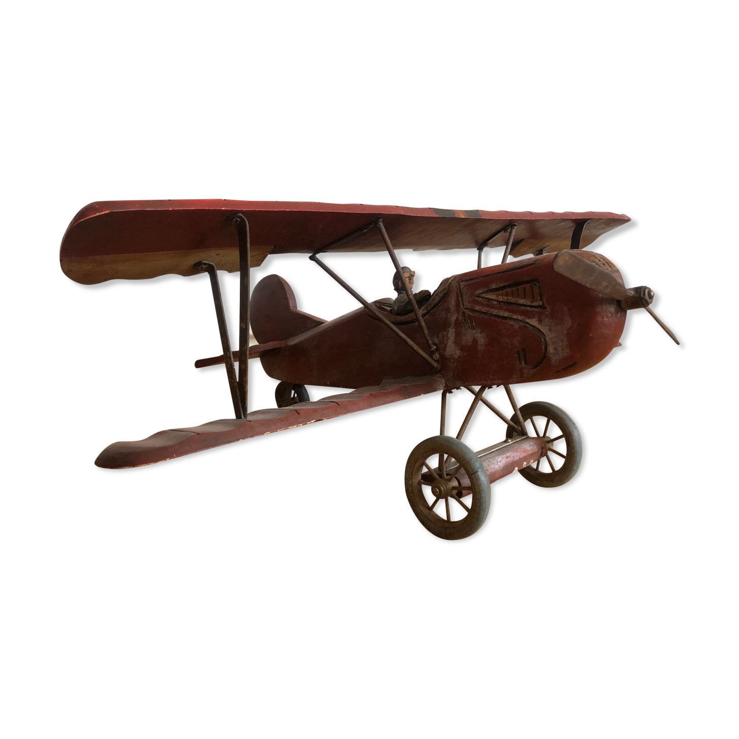 1950 wooden biplane