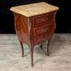 Pair of curved Louis XV style bedside tables