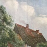 Oil painting on isorel signed M. Höpflinoer, Impressionist.