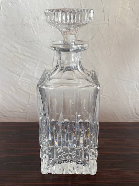 VINTAGE CRYSTAL WHISKEY CARAFE