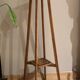 Large Art Deco harness in solid oak, early 20th century