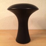 Modernist vase "mushroom" black ceramic