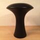 Modernist vase "mushroom" black ceramic