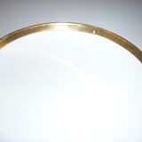 Set of 2 small cups with golden border