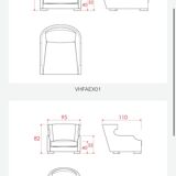 Large Vanhamme l'Excessif armchair with pouf
