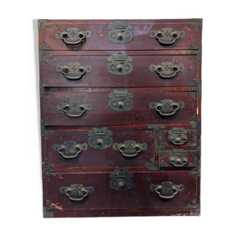 Japanese chest of drawers (tansu) Japan, Meiji period circa 1860 -1900