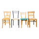 Set of 4 mismatched chairs