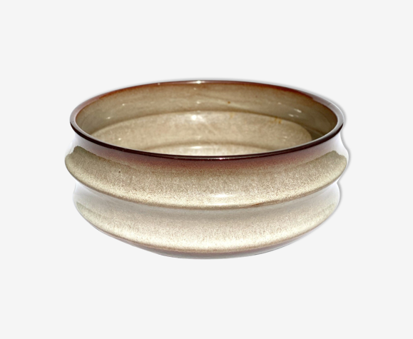 Cache-pot en céramique Allemagne de l’Ouest 250/20, marron et beige, céramique allemande