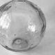 Lalique soliflore ball vase in colorless molded glass with light relief decoration of a seedling of stars