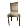 Chaise de style en bois et tissu
