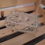 Glass butter dish France