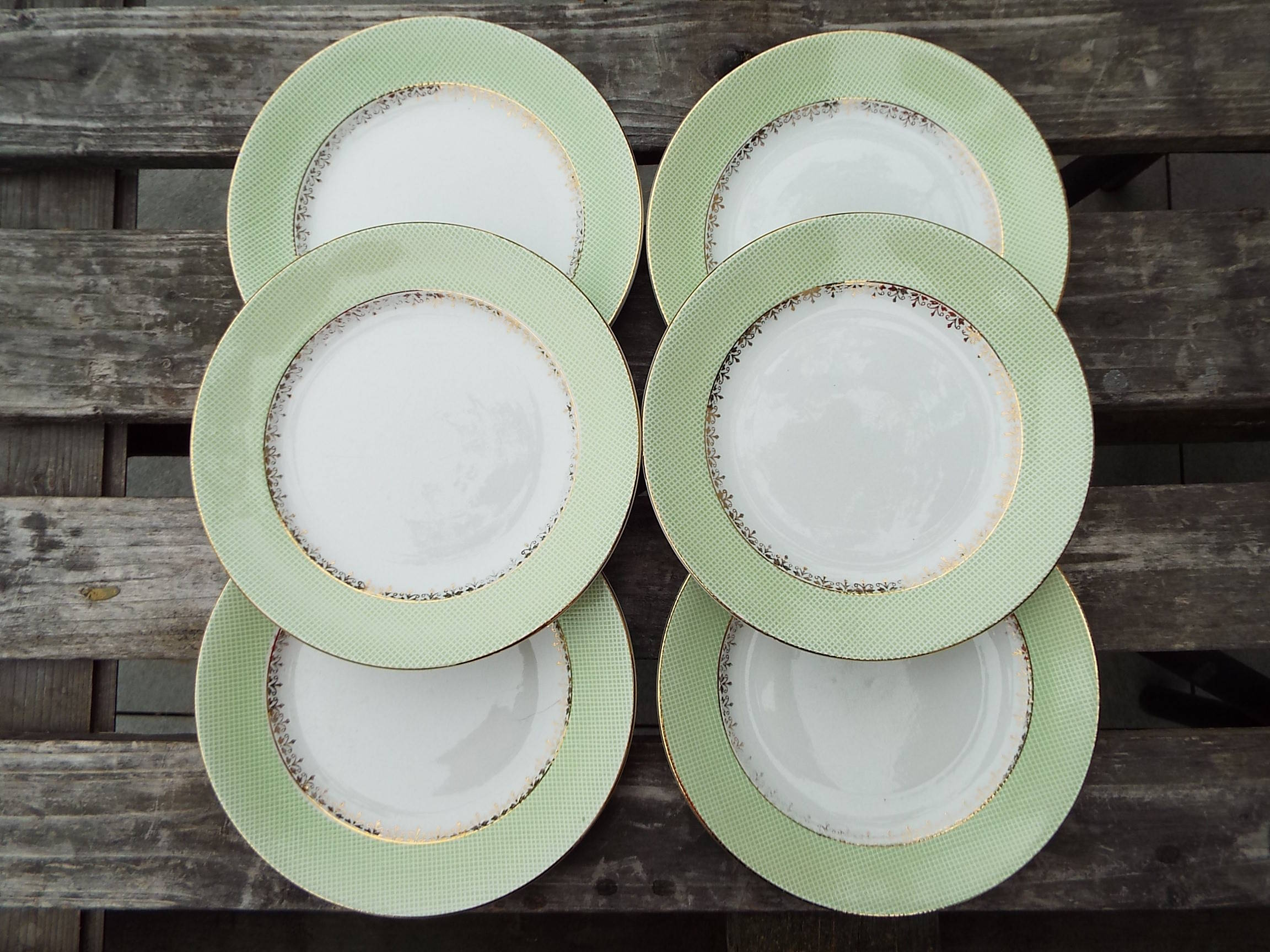 6 Salins dessert plates