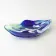 Vintage Leaf Design Glass Tray from Marinha Grande, 1960s