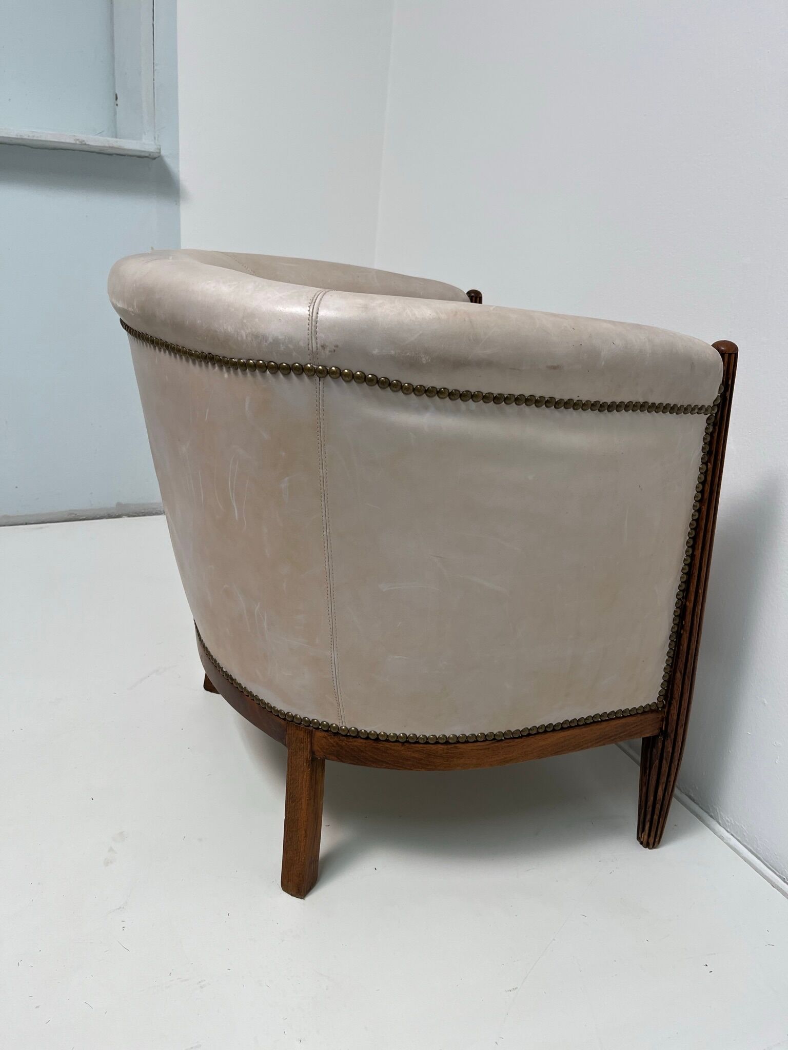 Skai barrel armchair from the 20s-30s