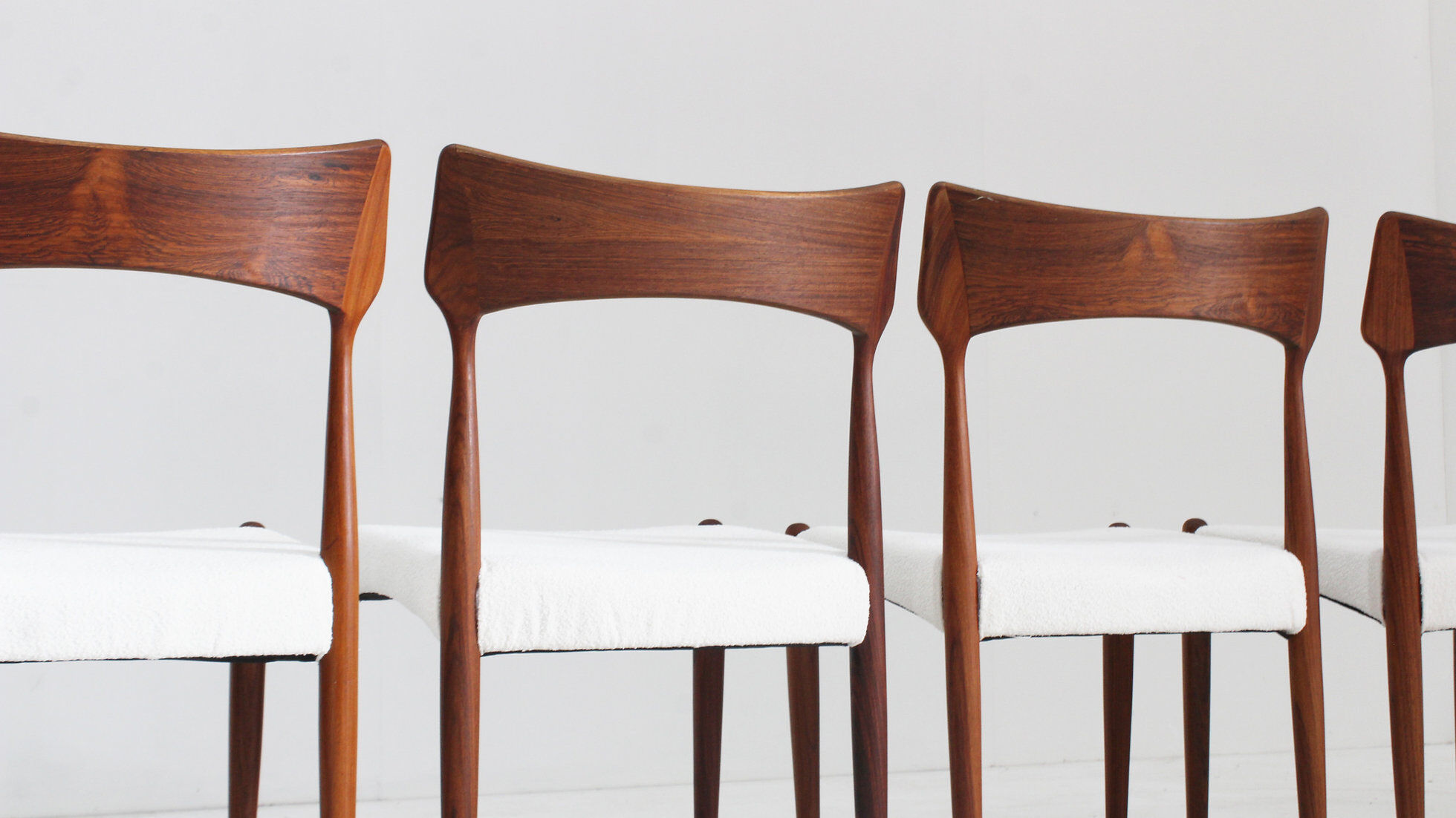 Set of vintage Danish dining chairs by Bernhard Pedersen, 1960s