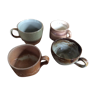 Set de 4 tasses en grès