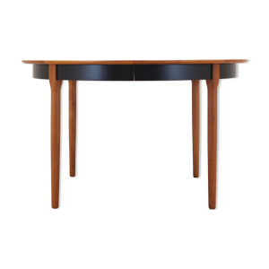 Table ronde en teck, design danois, années 1970, production: Danemark