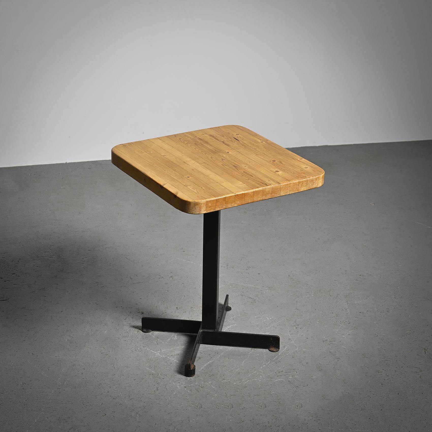Square table, Charlotte Perriand, Les Arcs 2000, circa 1979.