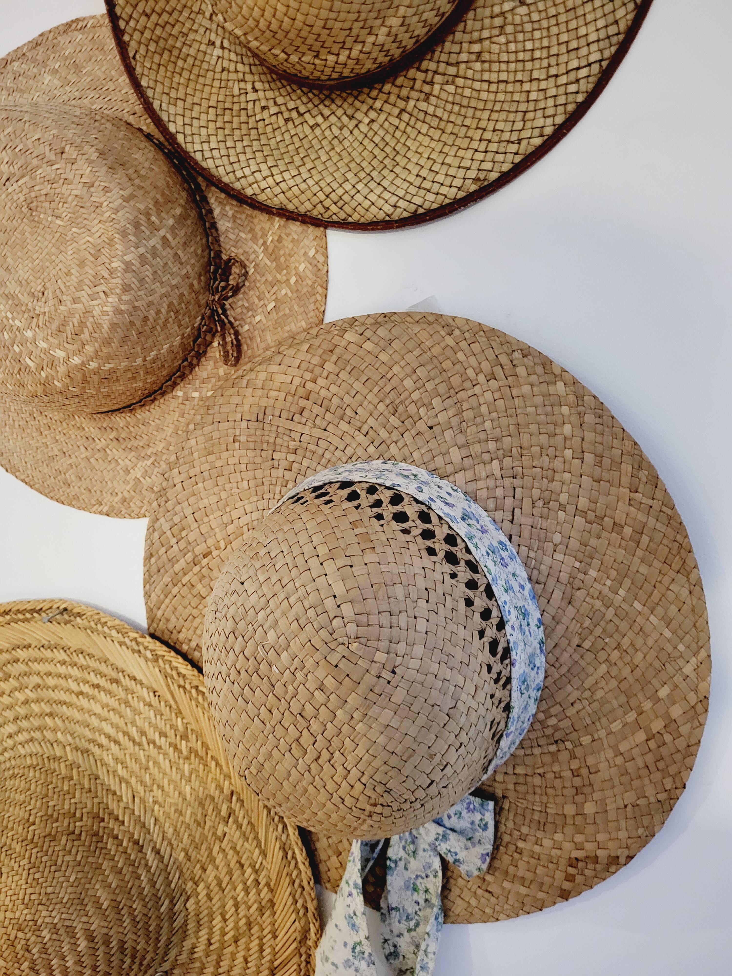 Wall decoration hats vintage